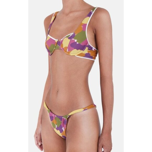 Bamba Swim Amore Mona Bikini Bottoms in Dry Brush - Picture 2 of 4